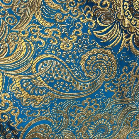 Oriental Metallic Paisley Brocade 